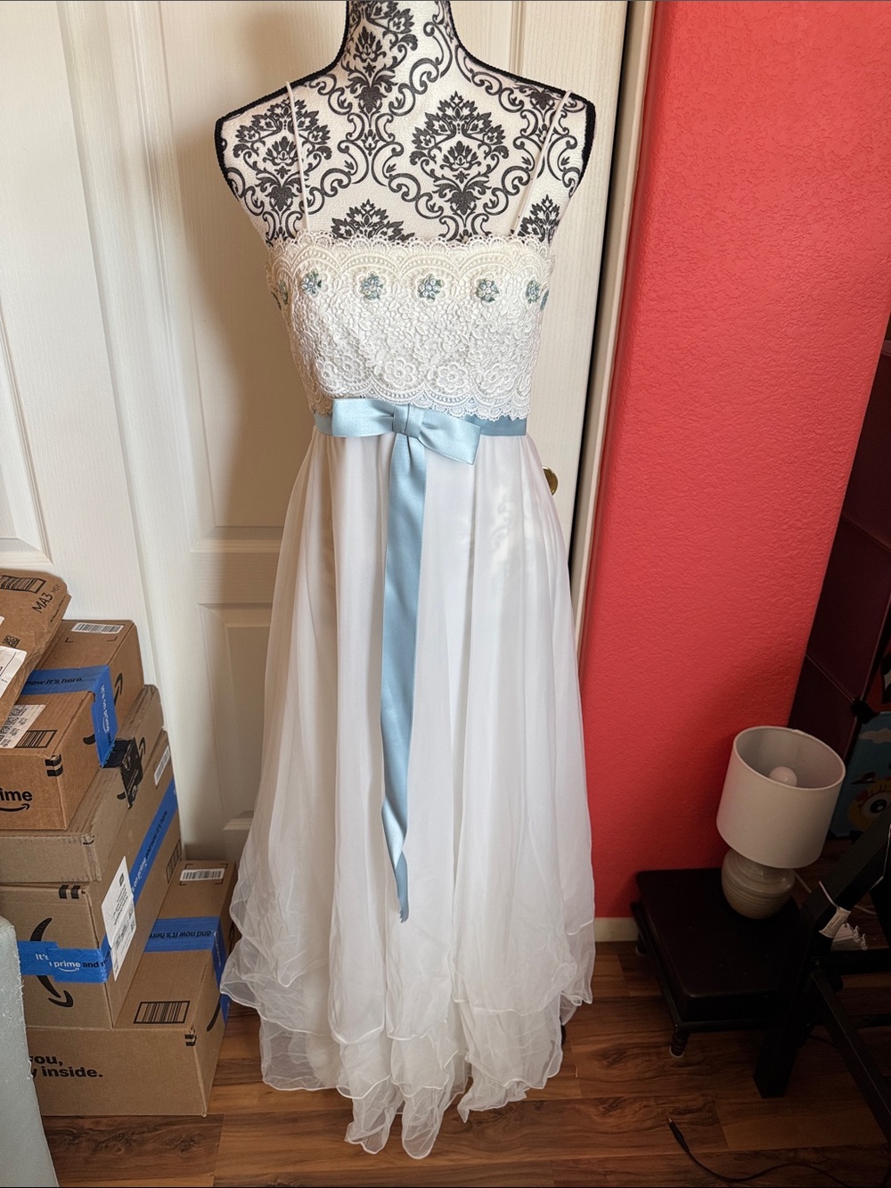 Vintage 1981 prom dress